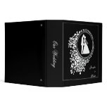 Modern Romantic Couple Silhouette on Dark Binder
