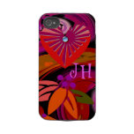 Modern romantic iPhone 4 case with Monogram