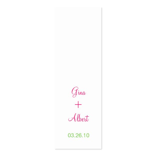Modern Roses, Gift Tags Business Card Template (back side)