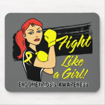 Modern Rosie Fight Like a Girl - Endometriosis Mouse Pad