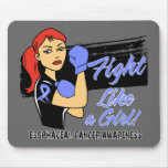 Modern Rosie Fight Like a Girl - Esophageal Cancer Mousepads
