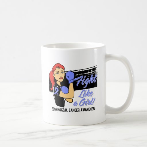 Modern Rosie Fight Like a Girl - Esophageal Cancer Coffee Mug