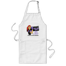 Modern Rosie Fight Like a Girl - Hodgkin's Lymphom Apron