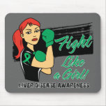 Modern Rosie Fight Like a Girl - Liver Disease mousepads