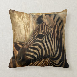 modern rustic safari animal print zebra pillows