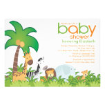 Modern Safari Animals Baby Shower Invitation invitations