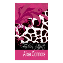Modern Safari Exotique Fashion Stylist Business Card Templates