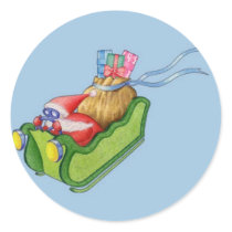 Modern Santa Sticker by floatinglemons Modern Santa Sticker