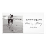 Modern "Save-the-date" Announcement (Photo) B&W photo cards