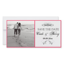 Modern "Save-the-date" Announcement (Photo) Photo Greeting Card