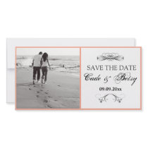 Modern "Save-the-date" Announcement (Photo) Photo Greeting Card