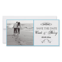 Modern "Save-the-date" Announcement (Photo) Picture Card