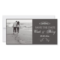 Modern "Save-the-date" Announcement (Photo) Personalized Photo Card