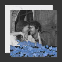 Modern Save the Date Announcements {Blue} invitations by noteworthy Modern Save the Date Announcements {Blue} invitations
