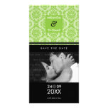 MODERN SAVE THE DATE CARD :: damask colors 1 Picture Card