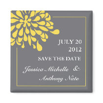 Modern Save the Date Magnet
