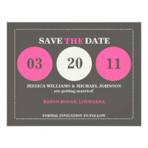 Modern Save the Date Personalized Announcements