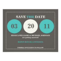 Modern Save the Date Personalized Announcements