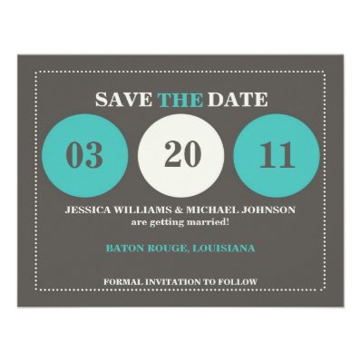 Modern Save the Date Personalized Announcements