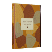 Modern scattered leaves autumn fall acorn custom caseable cases