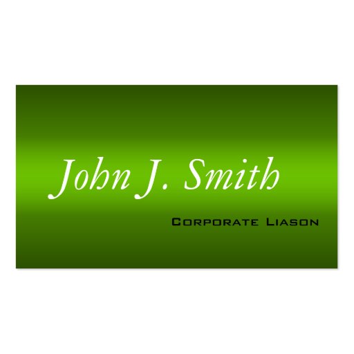 Modern Shades of Green Professional Business Cards