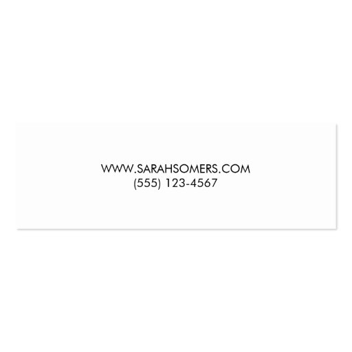 Modern Silver Black Linen Striped Makeup and Hair Business Cards (back side)