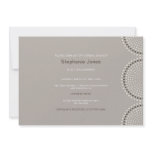 Modern Silver Circles Bridal Shower Invitation