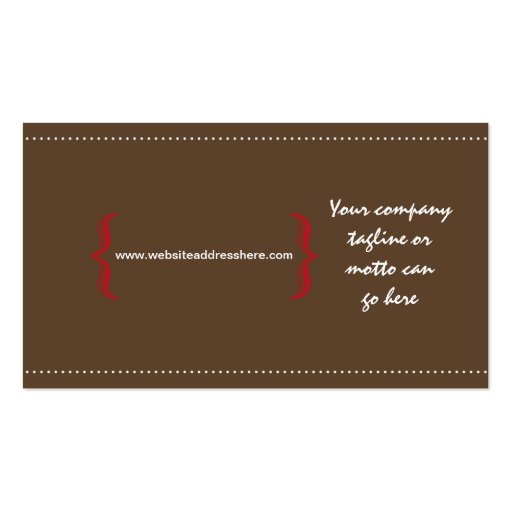 Modern Simple Chic Business Card 4 (back side)