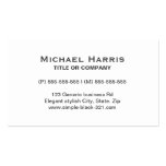 Modern simple elegant white gray business card