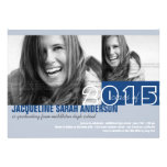 Modern Simple Grid Graduation Announcement Invite
