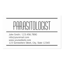 Modern Simple Parasitology Business Card