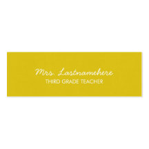 Modern & Simple Teacher Business Card