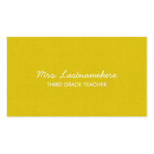 Modern & Simple Teacher Business Card