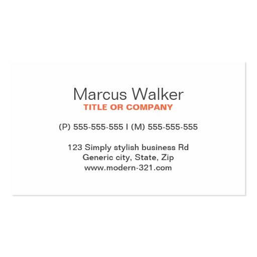 Modern simple writer publisher editor business card template (back side)