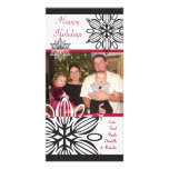 Modern Snowflake Photo Card