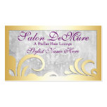 Modern Sophisticated Gold Designer Salon Business Cards