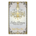Modern Sophisticated Gold  Designer Salon Business Card Template