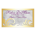 Modern Sophisticated Gold Designer Salon Business Cards