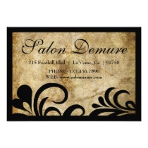 Modern Sophisticated Salon Gift Certificates invitations