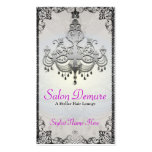 Modern Sophisticated Silver Designer Salon Business Card Templates
