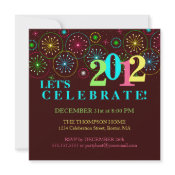 Modern Sparkle New Years Eve Party Invitation invitation