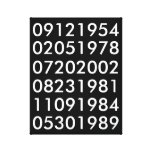 Modern Special Dates Canvas Print