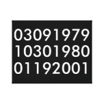 Modern Special Dates Canvas Print