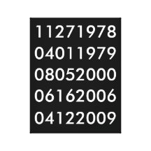 Modern Special Dates Gallery Wrap Canvas