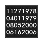 Modern Special Dates Stretched Canvas Prints