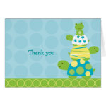 Modern Stacked Turtle Frog Thank You Note Cards Modern Stacked Turtle Frog Thank You Note Cards
