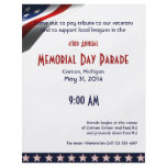 Modern Stars and Stripes Forever Flag Memorial Day flyers