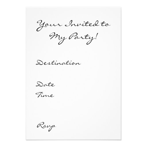 Modern Stiletto Shoe Art Invitation