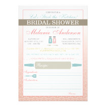 Modern Stock the Kitchen Bridal Shower Invites
