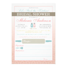 Modern Stock the Kitchen Bridal Shower Invites